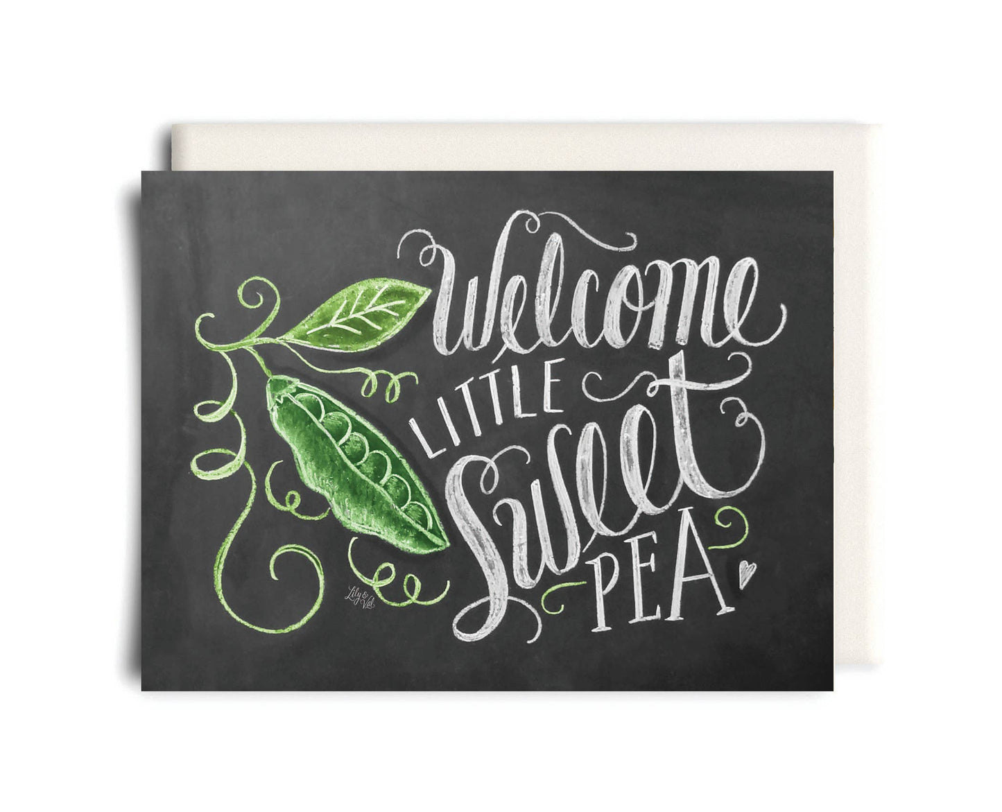 Welcome Little Sweet Pea Card