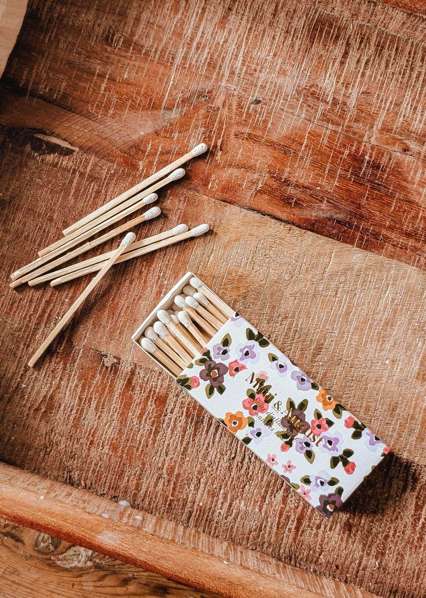 Mimi Floral Matchbox - 30 Sticks