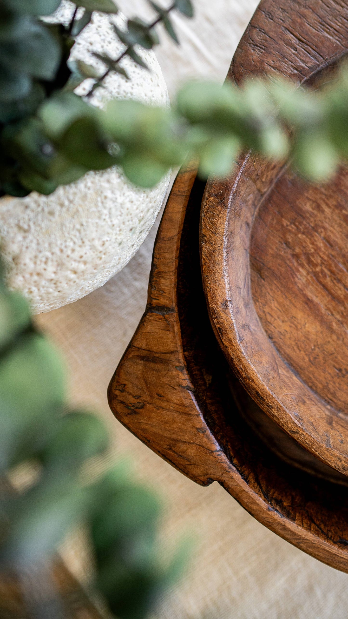 Large Vintage wooden Parat/Bowl