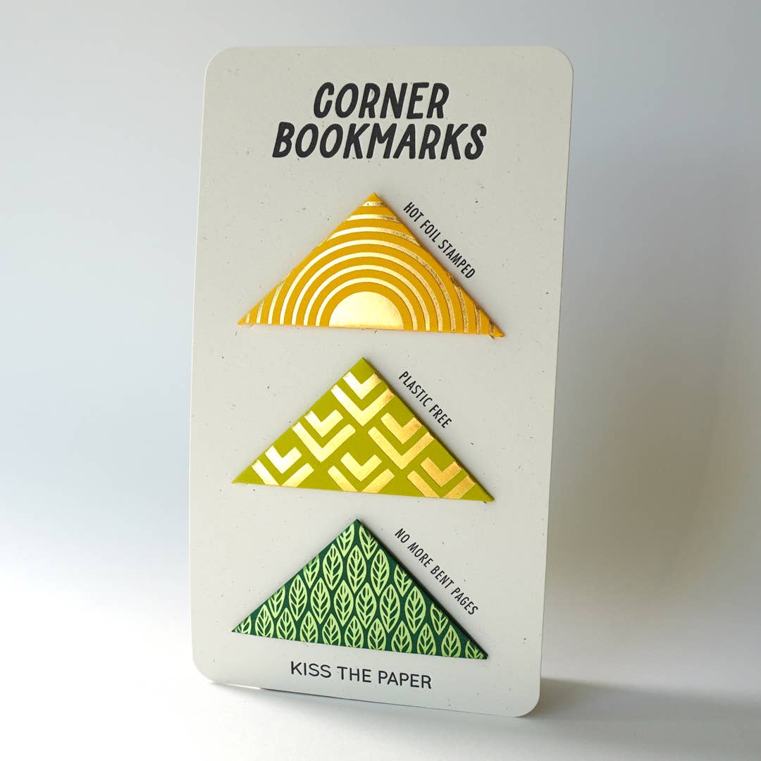 Corner Bookmarks Yellow & Green