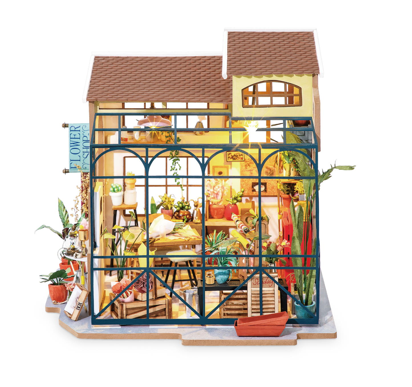 DIY Miniature House Kit: Emily's Flower Shop