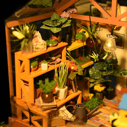 DIY Miniature House Kit: Cathy's Flower House