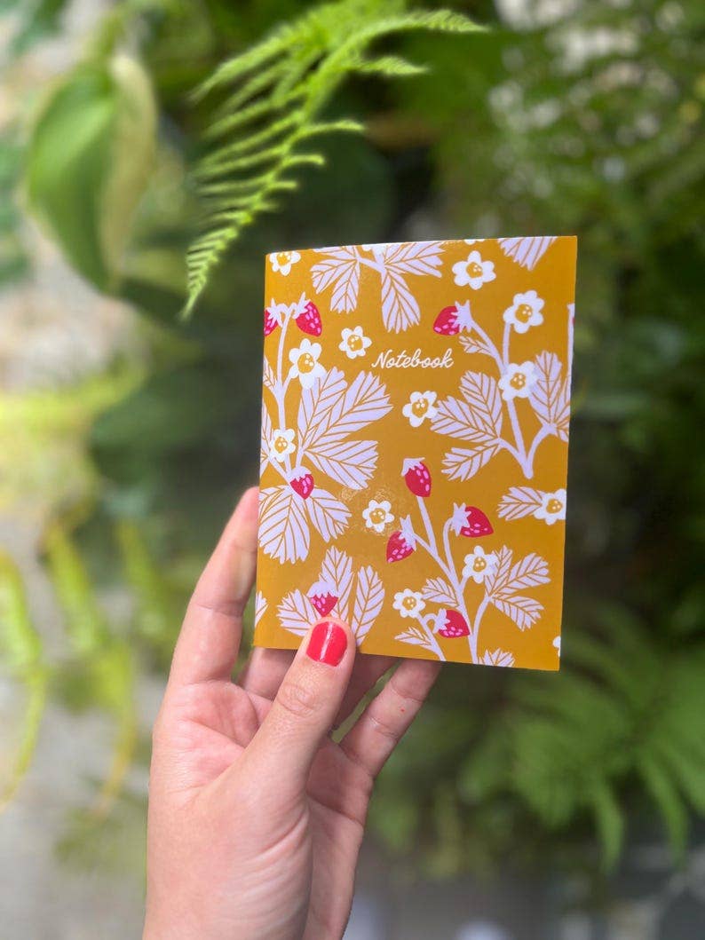 Wild Strawberry Pocket Journal