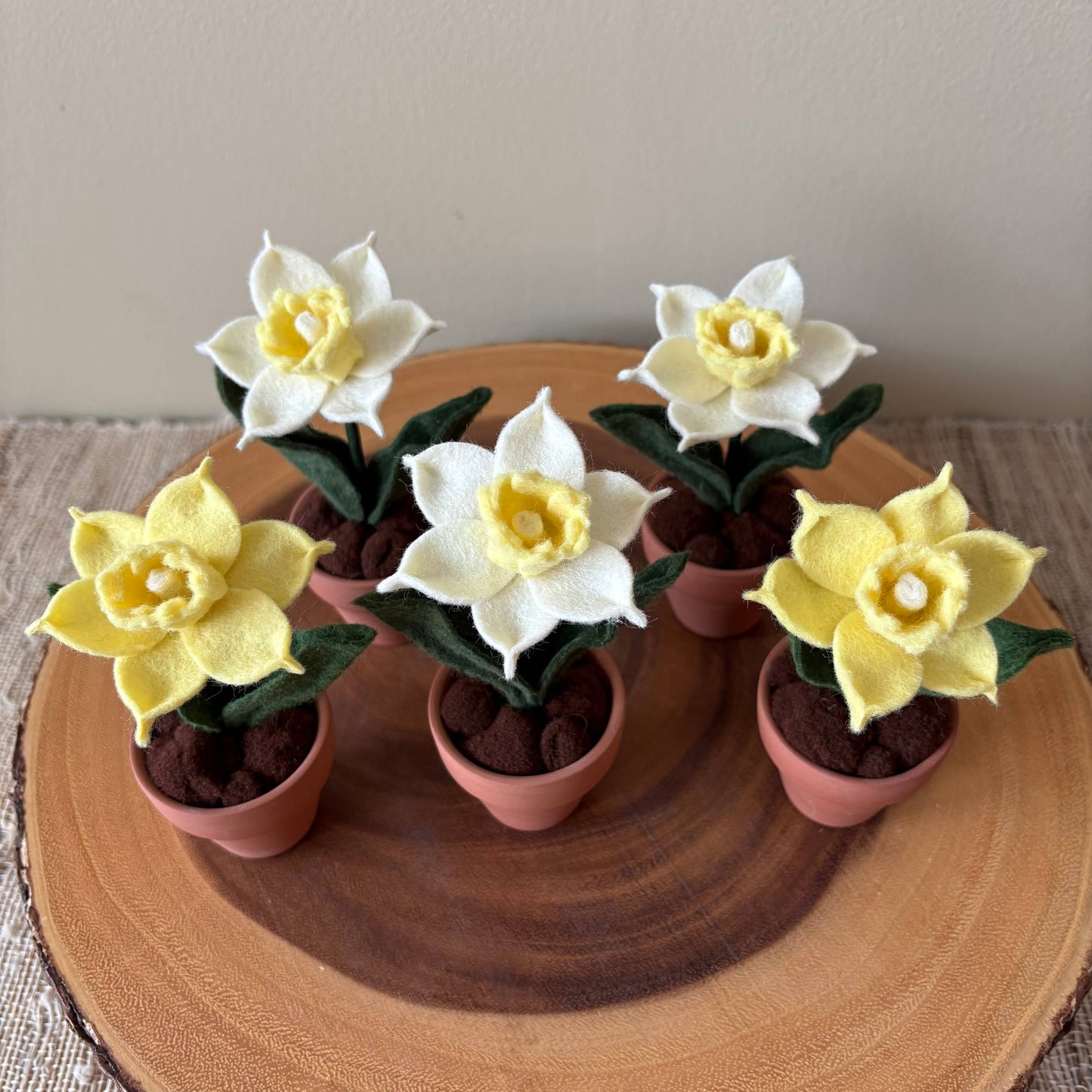 Daffodil Felt Flower