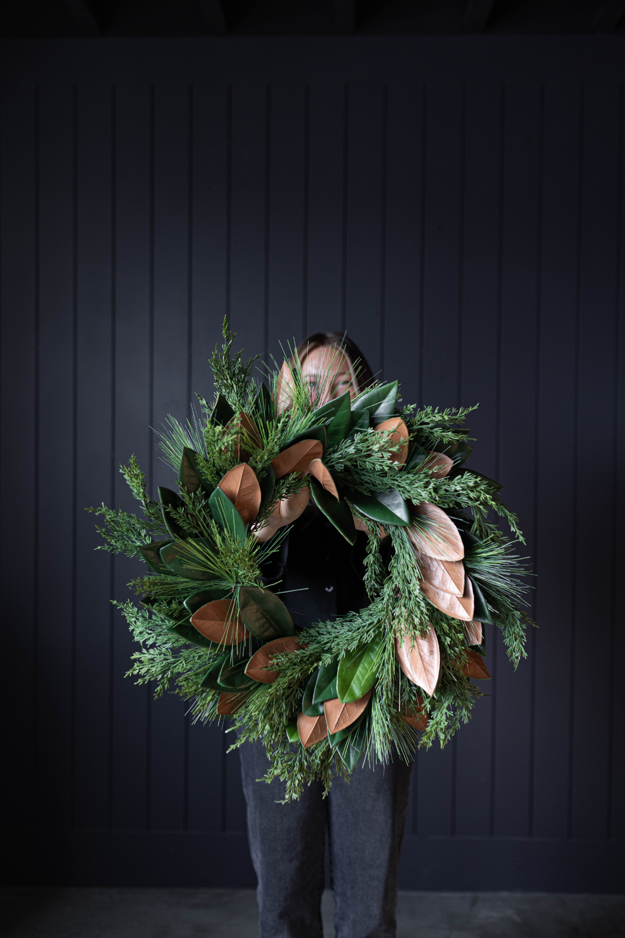 Magnolia Norfolk Cypress Wreath