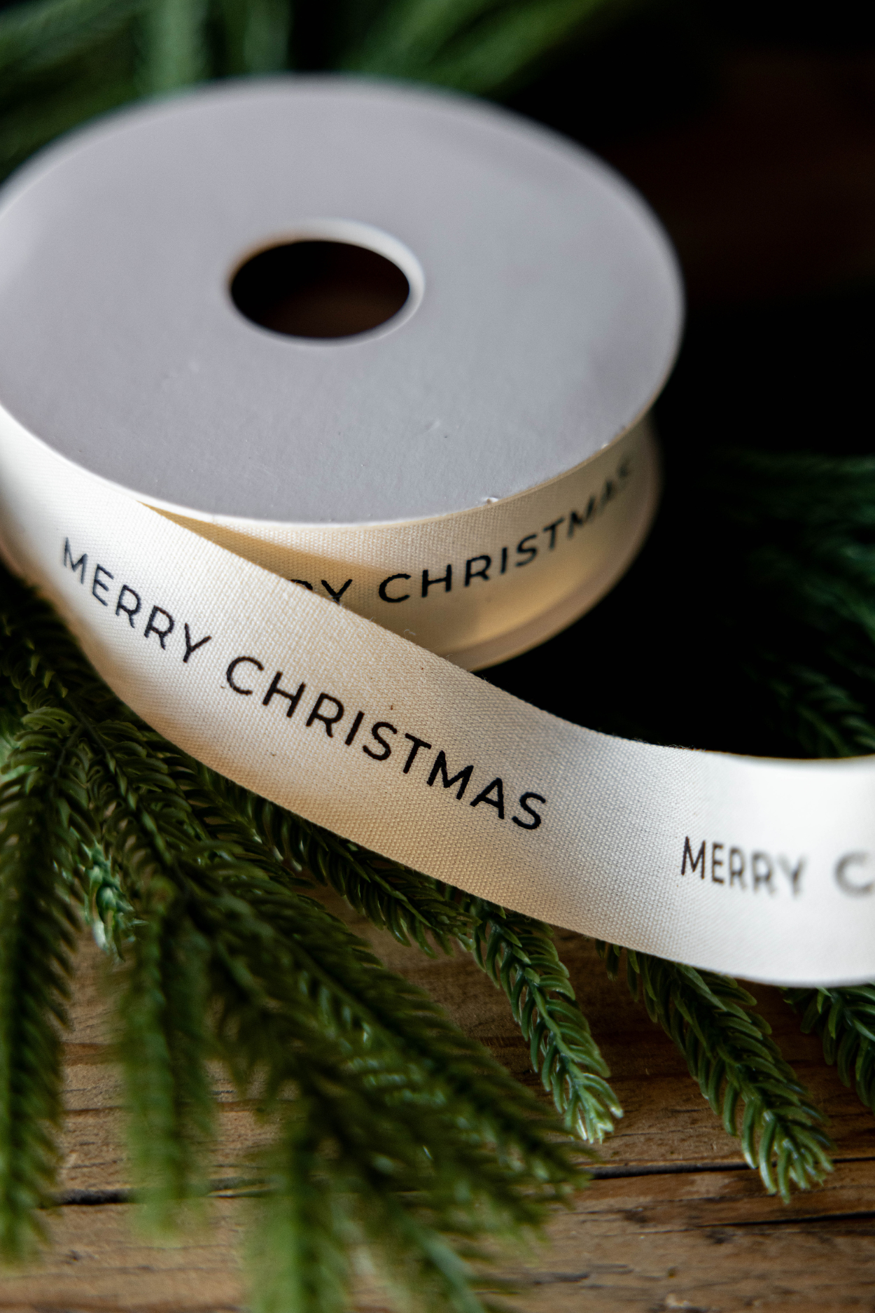 Merry Christmas Holiday Ribbon: Medium