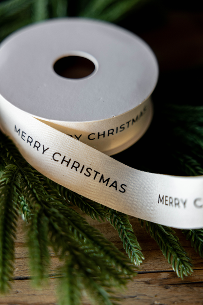 Merry Christmas Holiday Ribbon: Medium