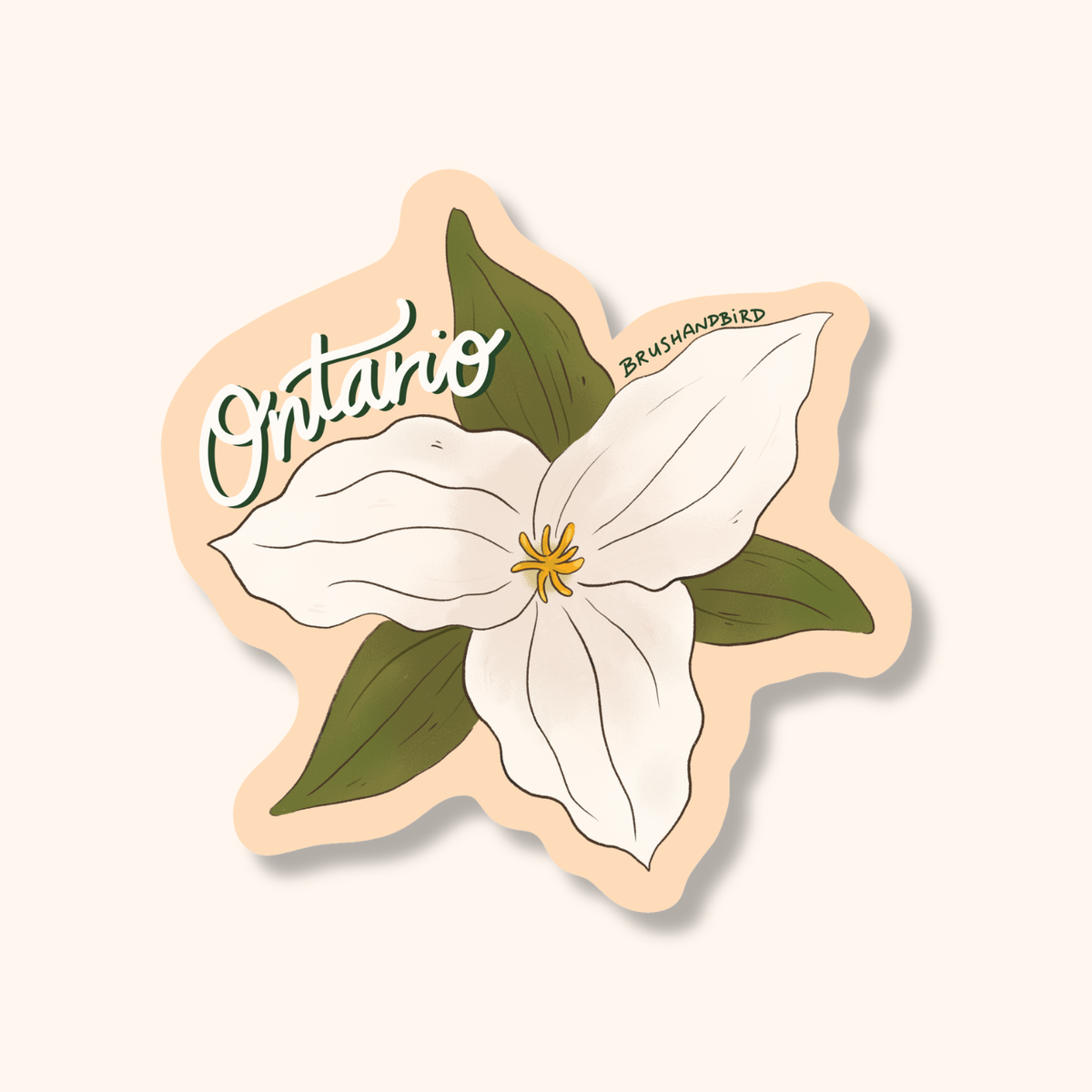 Ontario Trillium Vinyl Sticker