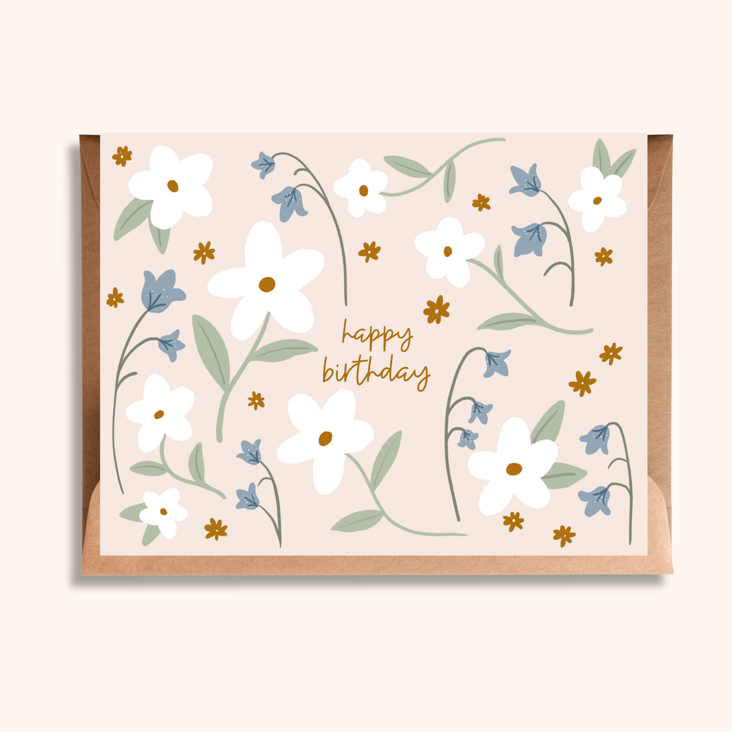 Happy Birthday Floral Pattern