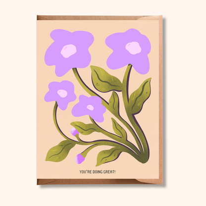 Floral Encouragement Greeting Card