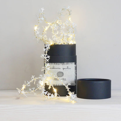 Snowflake Fairy Light String: White