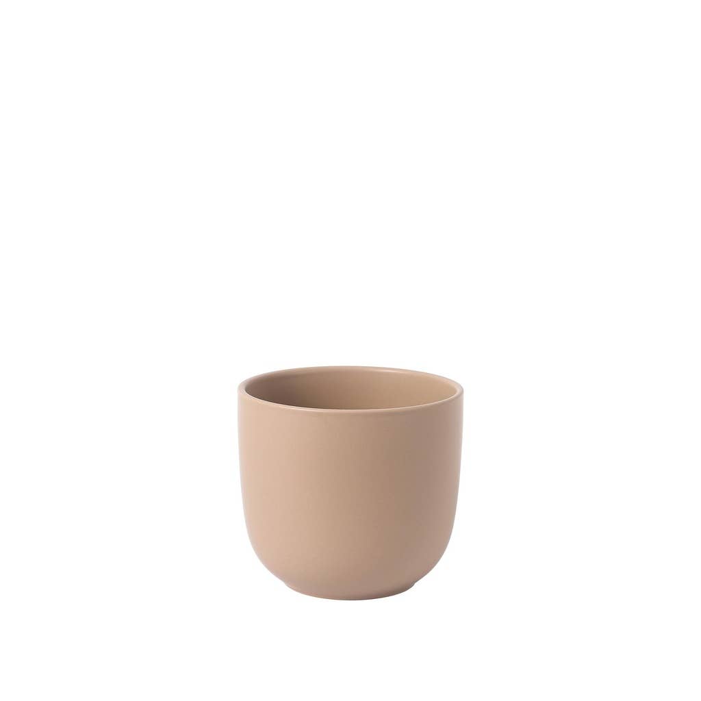 Lana Pot Round Matte Brown - 6.75 x 6.25"
