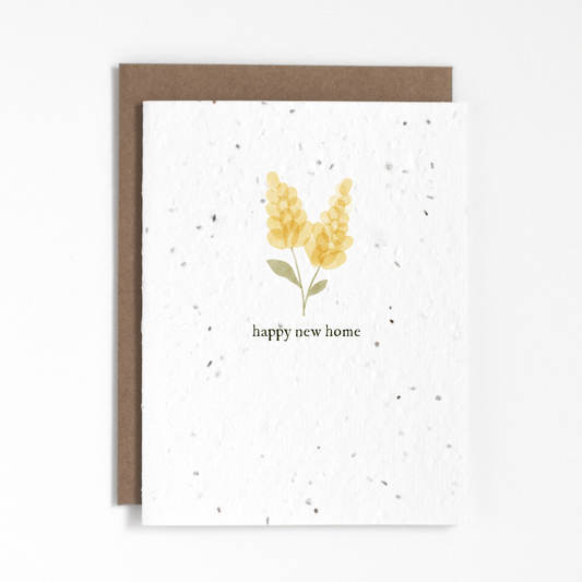 Happy New Home Plantable Card