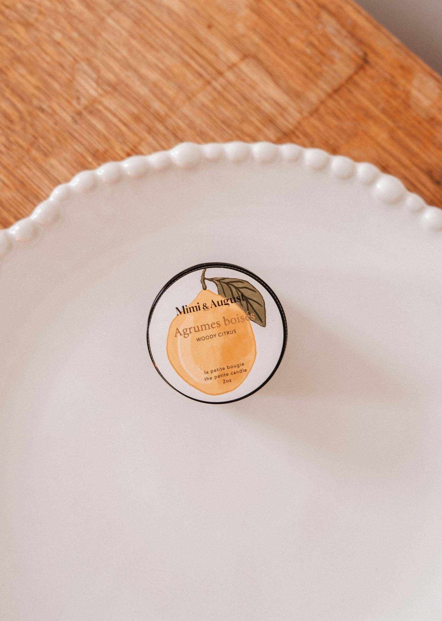 Woody Citrus Mini 2 oz Soy Candle