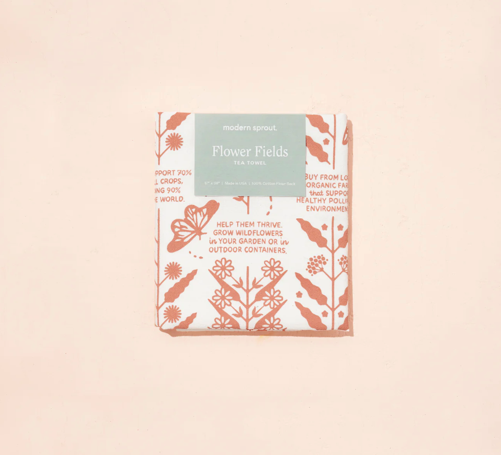 Flower Fields Tea Towel