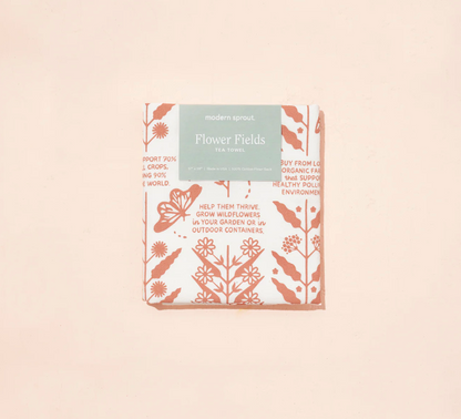 Flower Fields Tea Towel