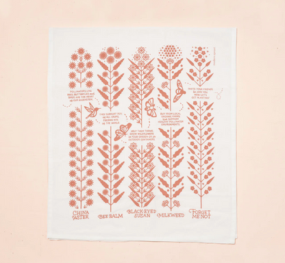 Flower Fields Tea Towel