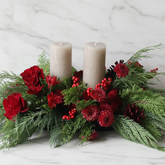 Merry Yuletide Centrepiece