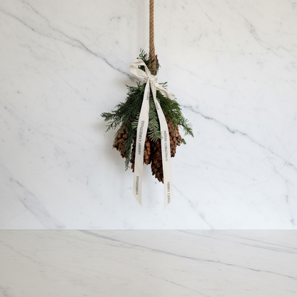 Festive Pinecone Hanger