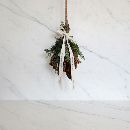 Festive Pinecone Hanger