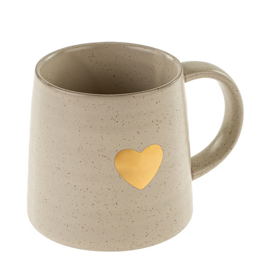 Gold Heart Mug