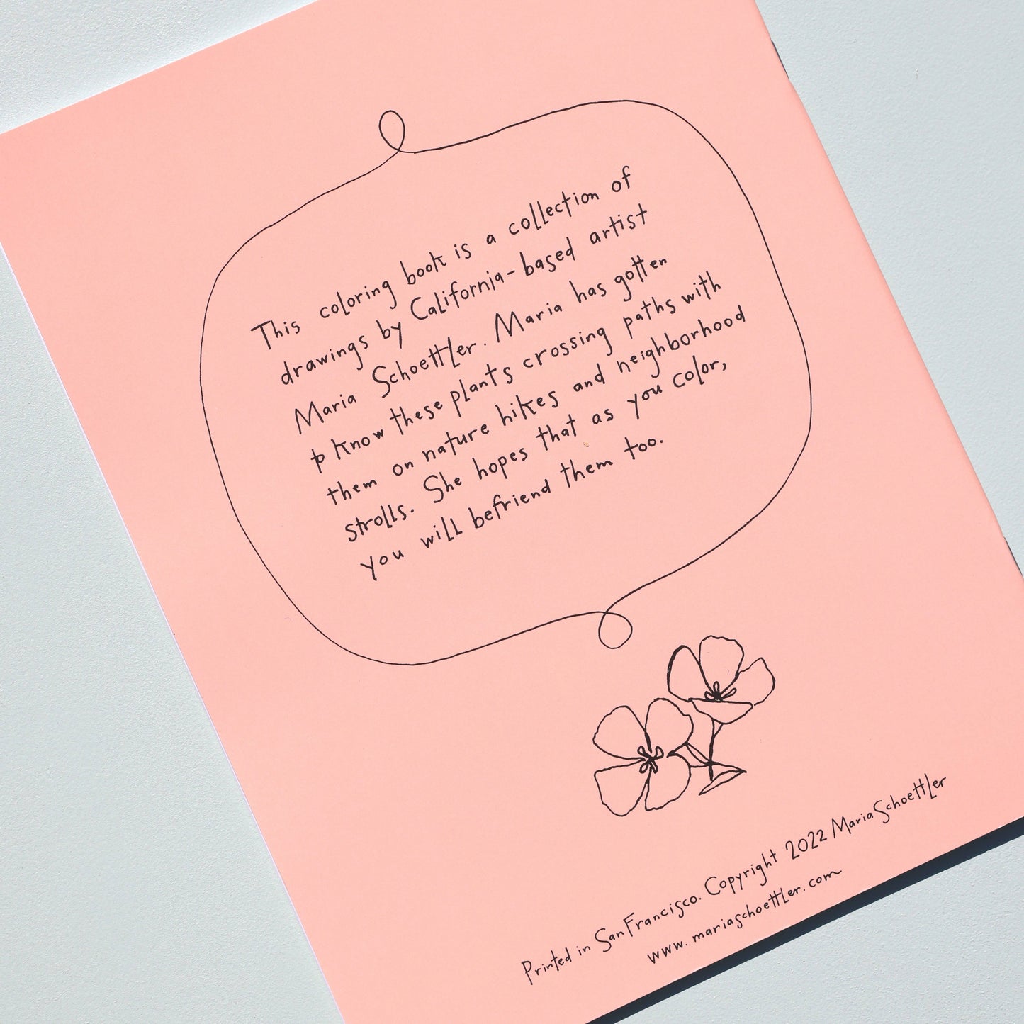 Buds Along the Path Colouring Book