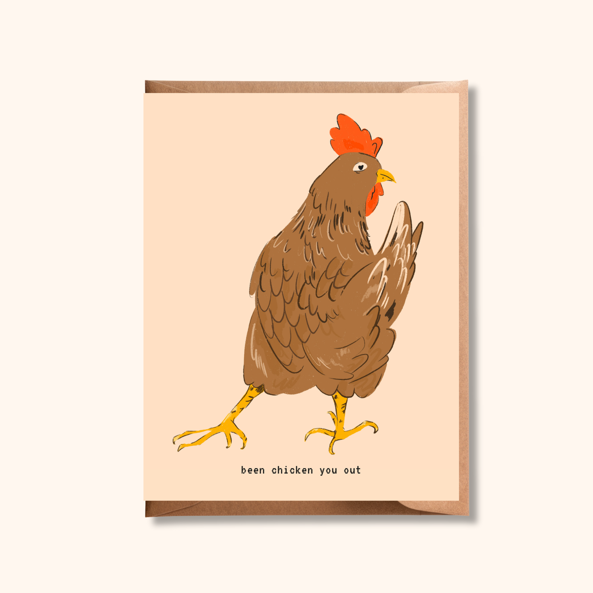 Chicken Pun Greeting Card