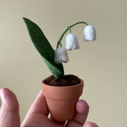 Mini Lily of the Valley Felt Flower