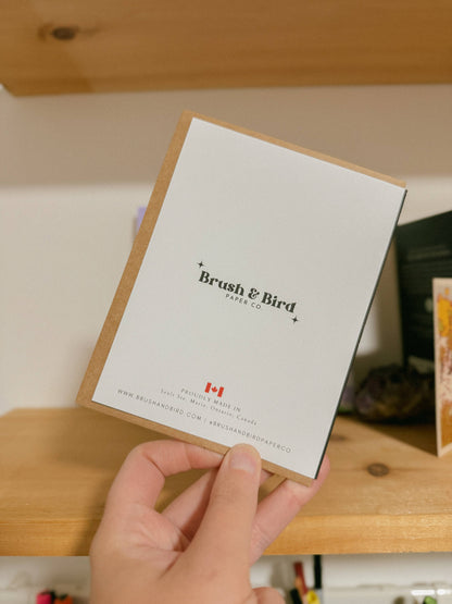 White Flower Card