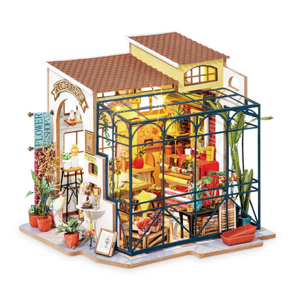 DIY Miniature House Kit: Emily's Flower Shop