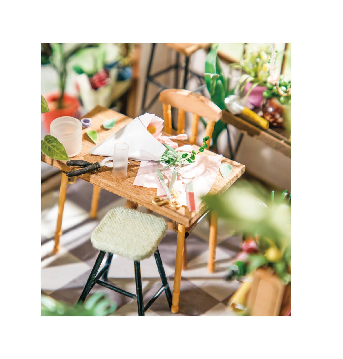 DIY Miniature House Kit: Emily's Flower Shop