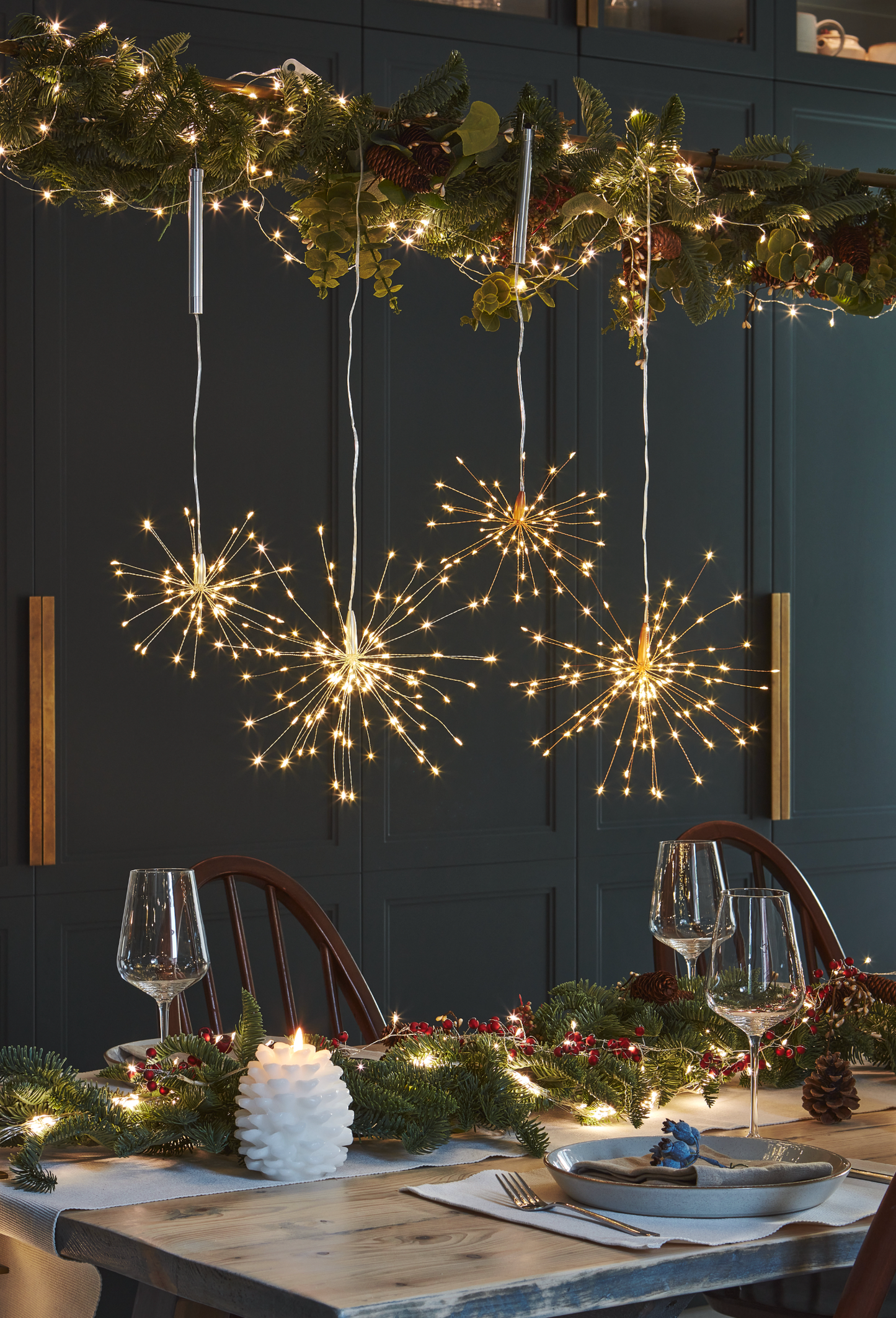 Mini Hanging Starburst: Silver