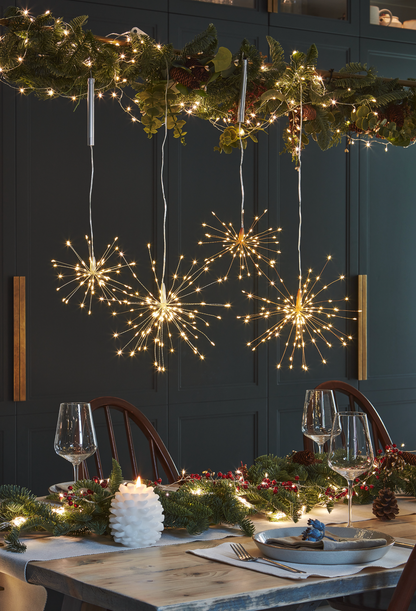 Mini Hanging Starburst: Silver