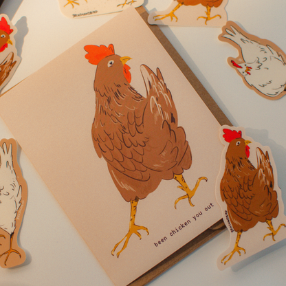 Chicken Pun Greeting Card