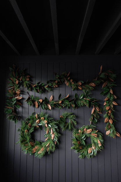 Magnolia Norfolk Cypress Wreath