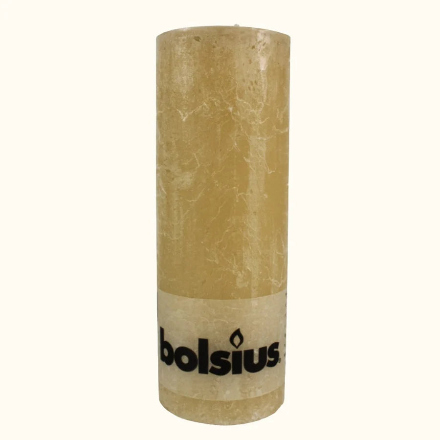 Rustic Pillar Candle 19cm