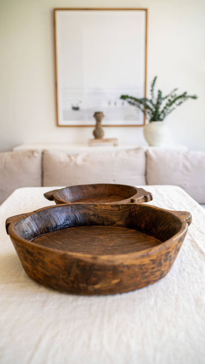 Extra Large Vintage wooden Parat/Bowl