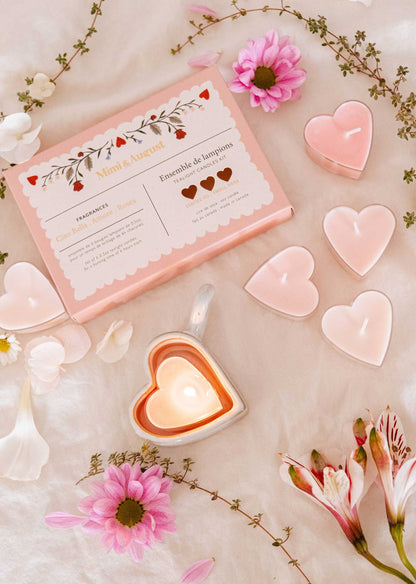 Little Hearts Tealight Candle Set
