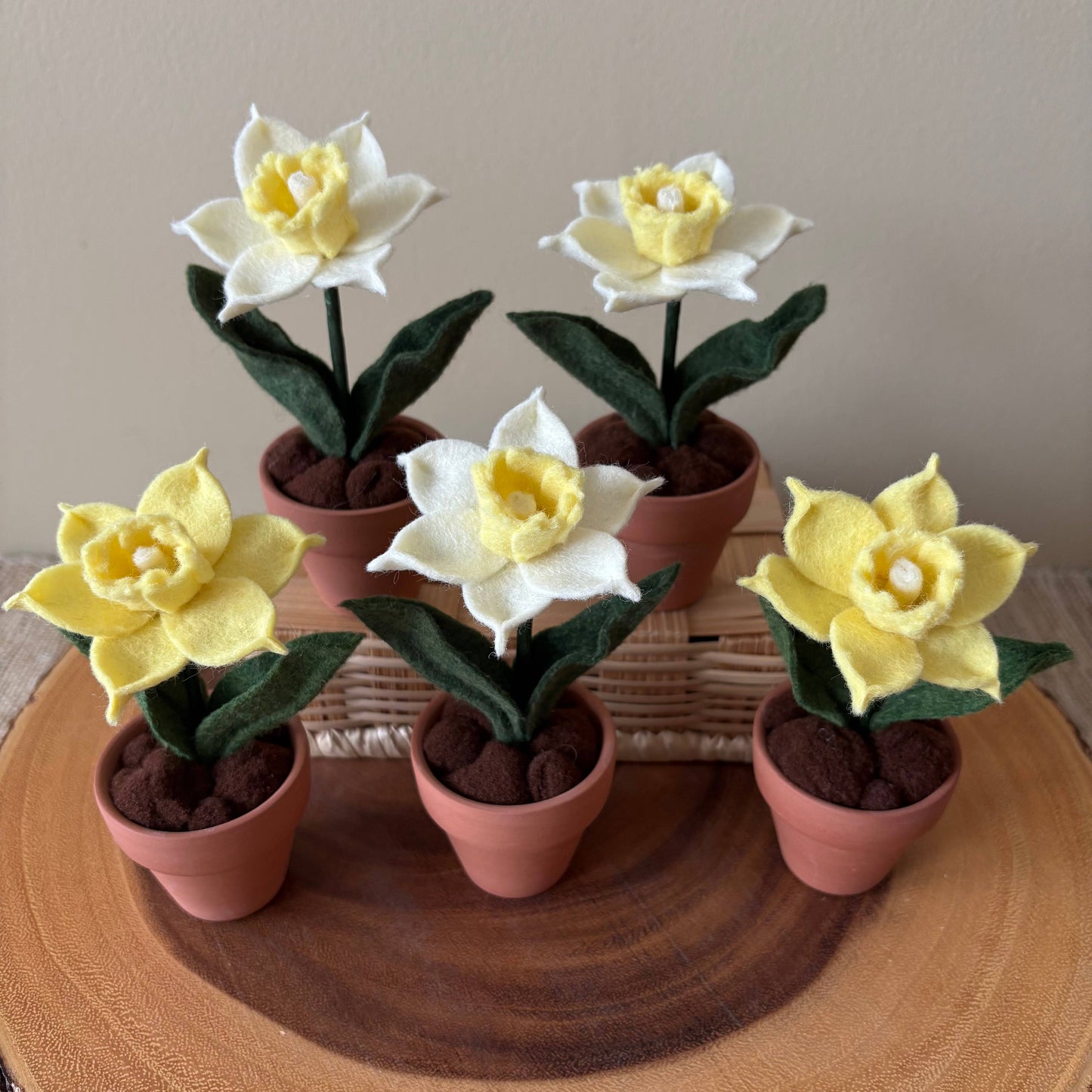 Daffodil Felt Flower