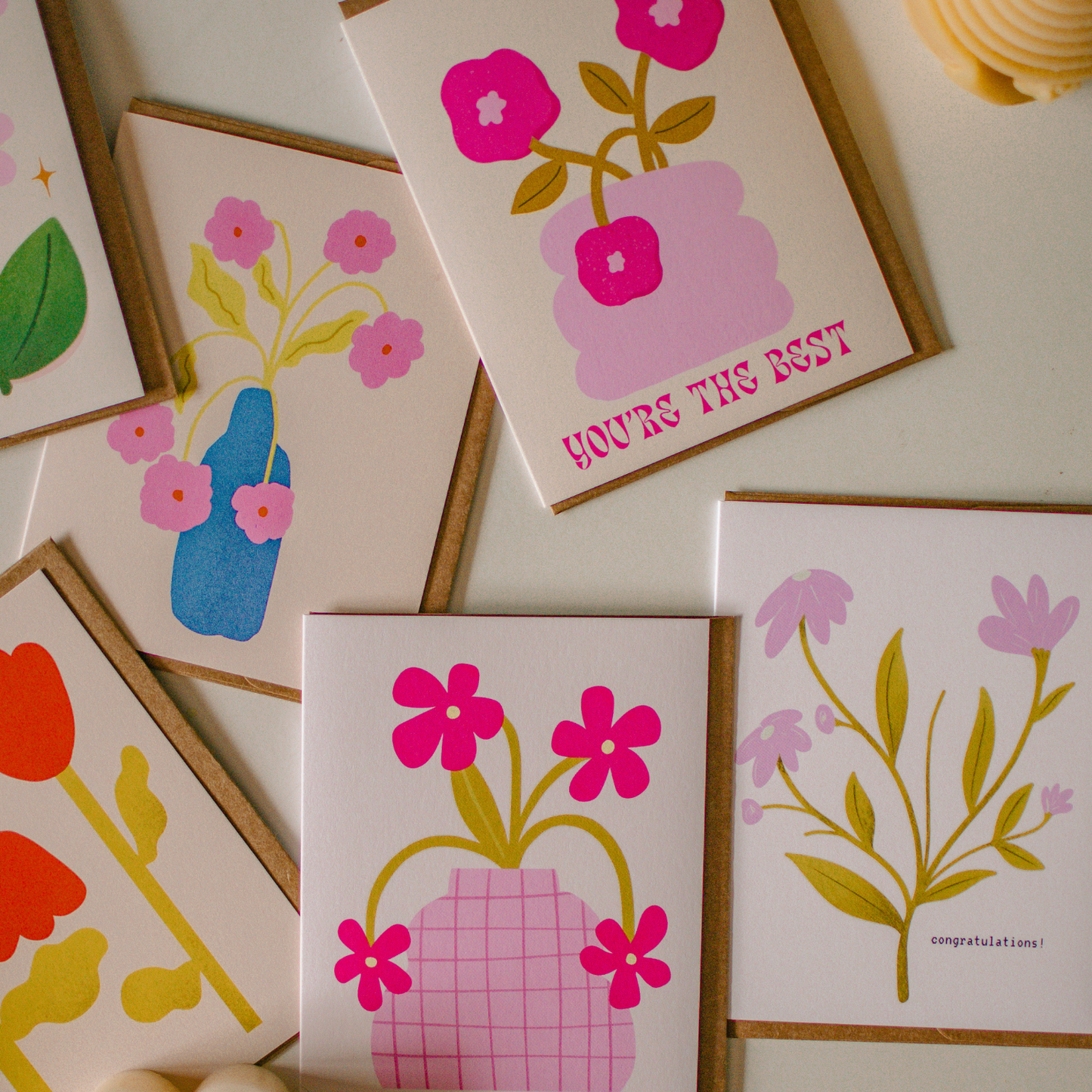Pink You’re the Best Greeting Card
