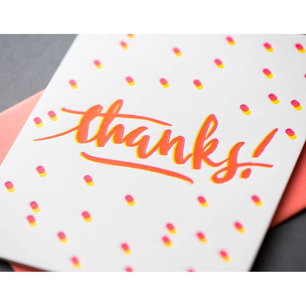 Thanks Calligraphy Card: Single Card