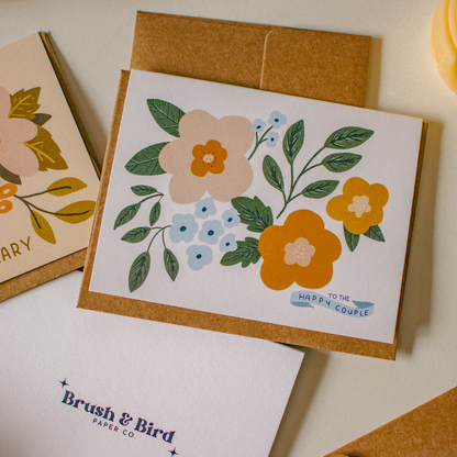 Floral Wedding Card