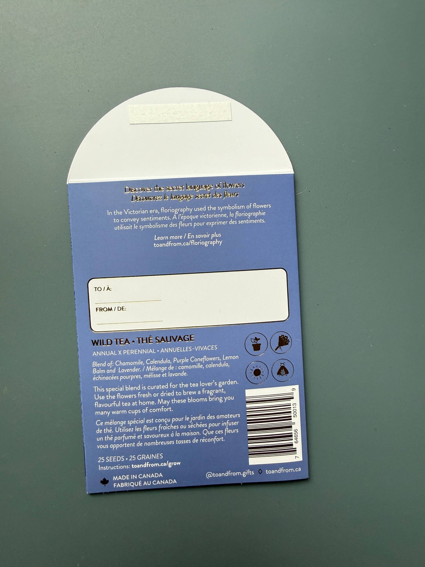 Grow Your Own Wild Tea (Comfort) - Seed Packet