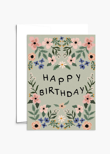 Bonne Fete Garden Birthday card
