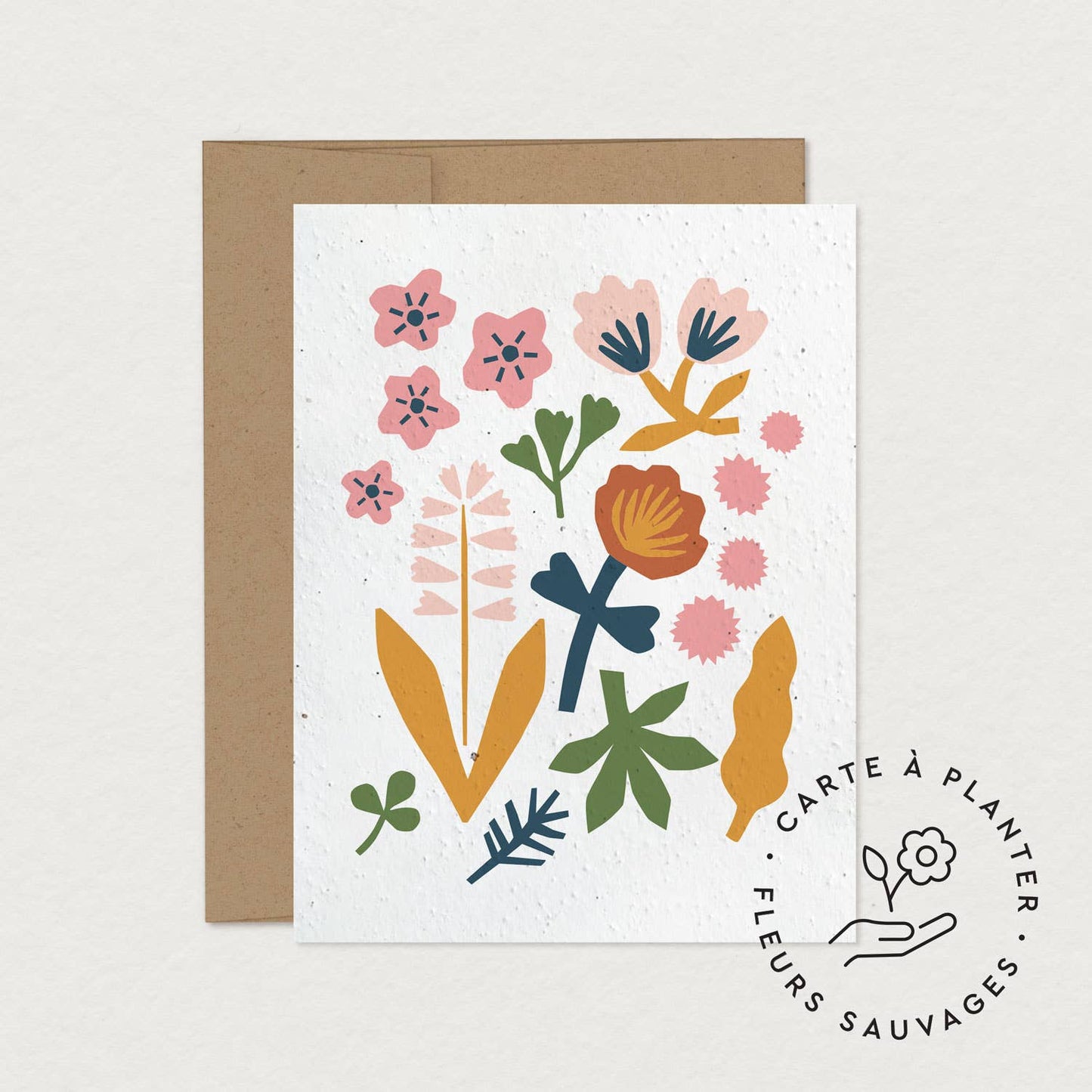 Flower seed card