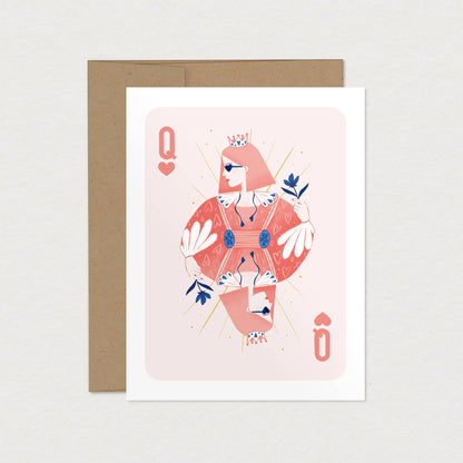 Queen of Hearts Birthday Card