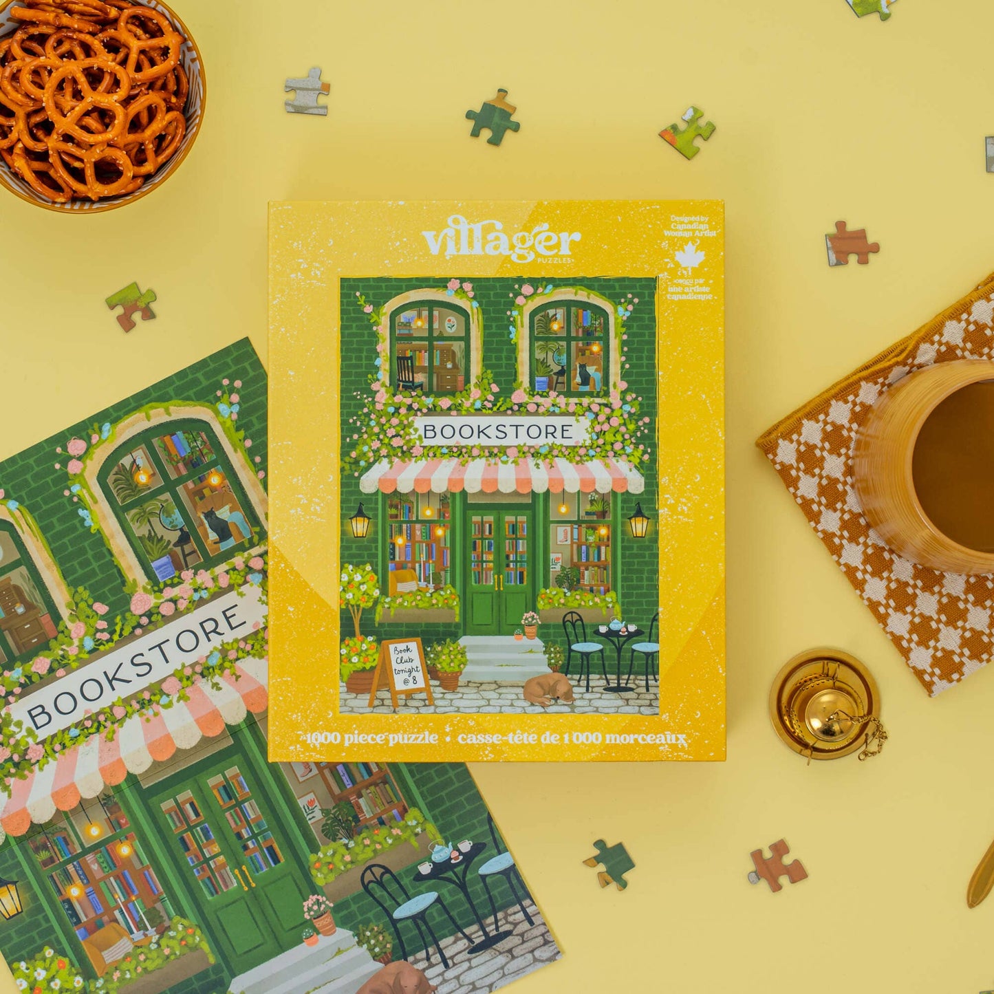 Emerald Bookstore 1000-Piece Puzzle
