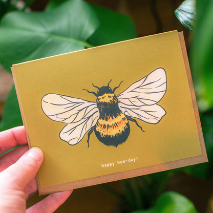 Happy Bee-Day Greeting Card