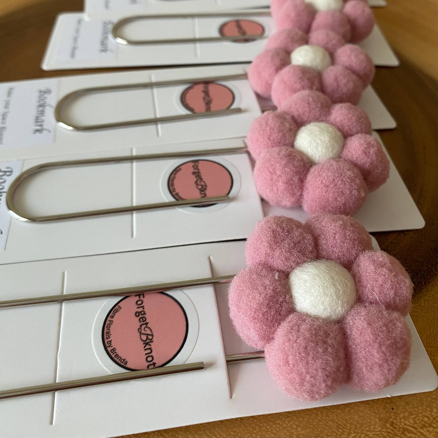 Flower Bookmark- Sangria