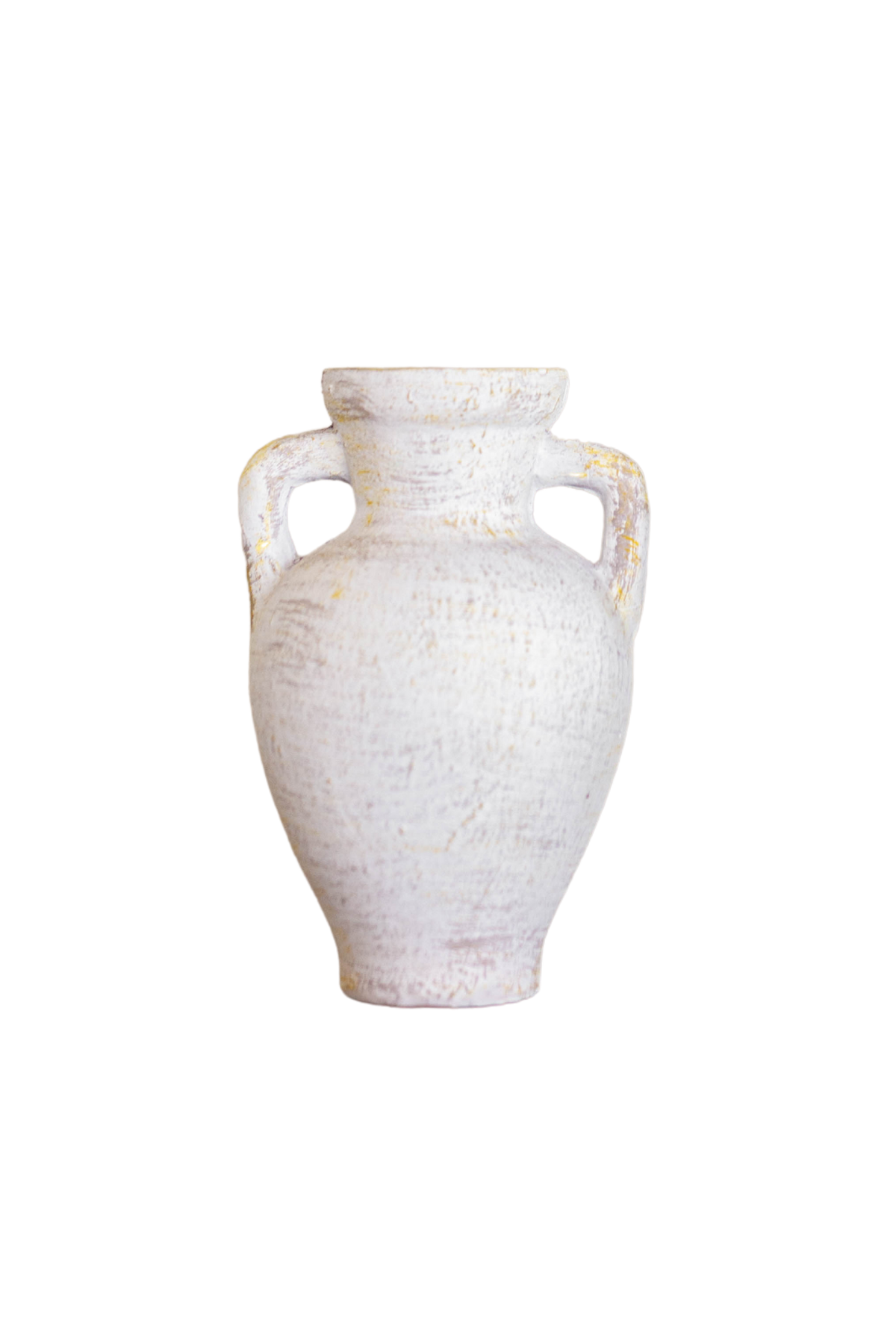 Lesbos White Urn Vase: Small